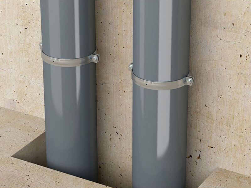 Хомут для труб Fischer FRSMN, оцинкованная сталь - фото