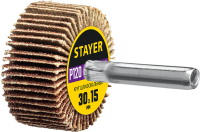 Круг шлифовальный лепестковый 30х15 мм Р120 на шпильке Stayer 36606-120