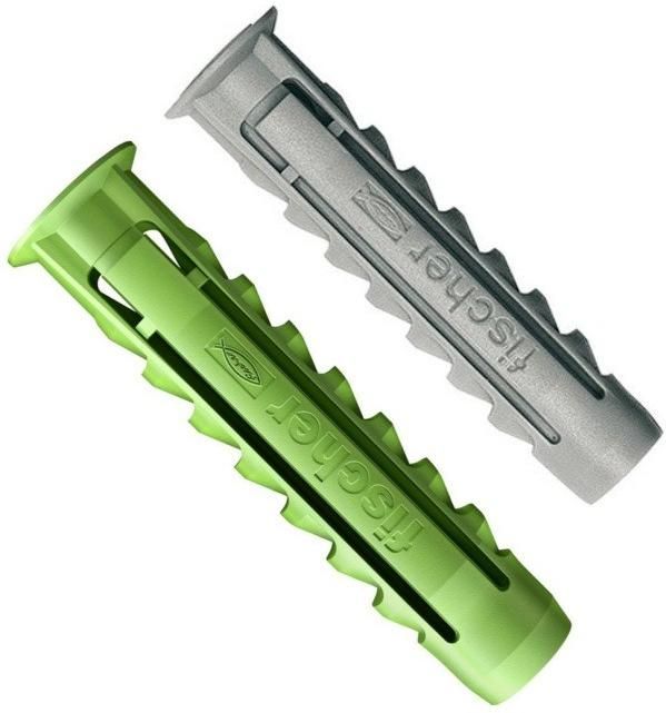 Дюбель Fischer SX/SX Green с кромкой, нейлон