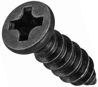 Шуруп с потайной головкой и острым концом, черный