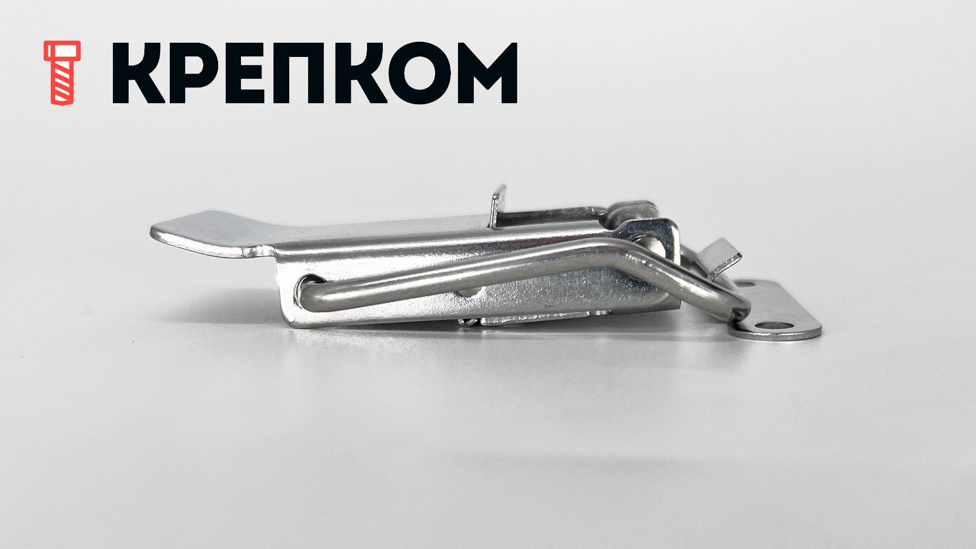 Замок-защелка самозапирающийся L=66 B97C, нержавеющая сталь А2 - фото