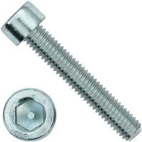 Винт с внутренним шестигранником М8х40 DIN 912, полная резьба, класс прочности 10.9, оцинкованная сталь