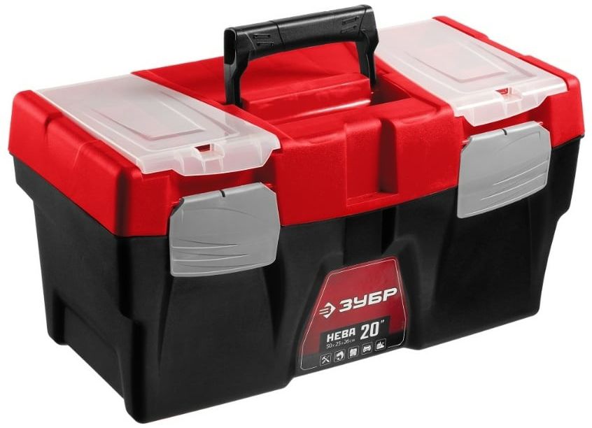 Ящик для инструментов пластиковый 20" 500х250х260 мм НЕВА-20 ЗУБР 38323-20 - фото