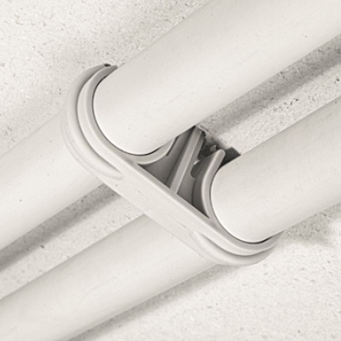 Дюбель-хомут вставной широкий DSA 25-32 с двойной скобой для кабелей Schnabl 30270 - фото