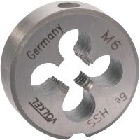 Плашка М10х1,5 мм HSS 6e Volkel DIN EN 22568 27513, метрическая резьба