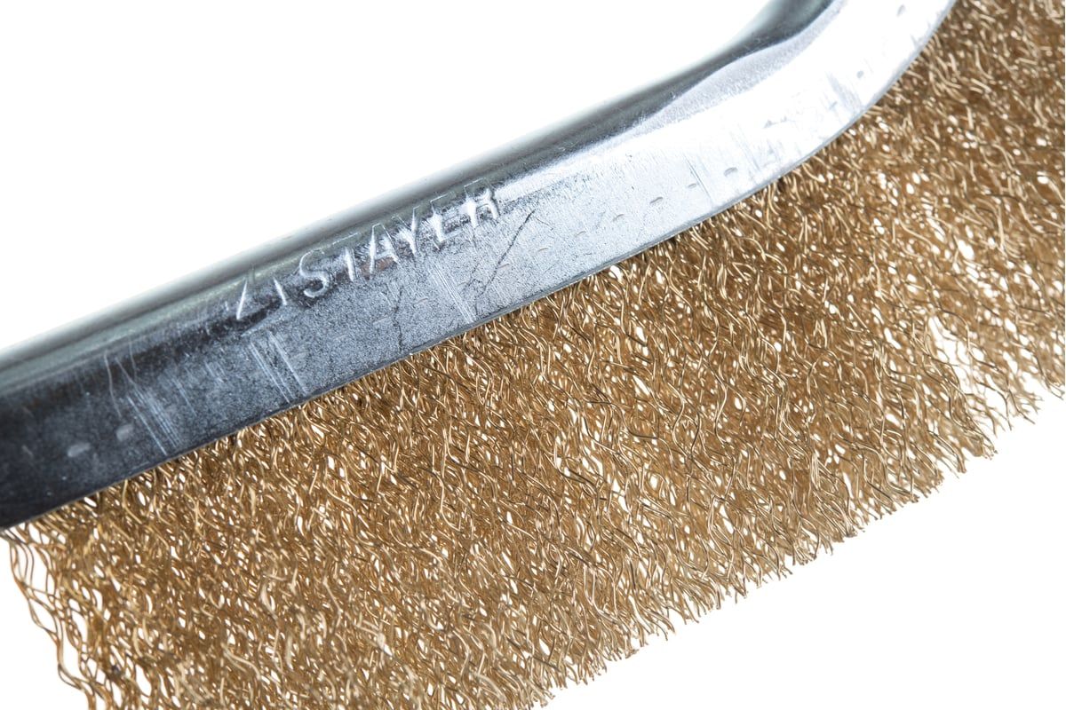 Щетка ручная латунированная с пластиковой рукояткой Master Stayer 3508 - фото
