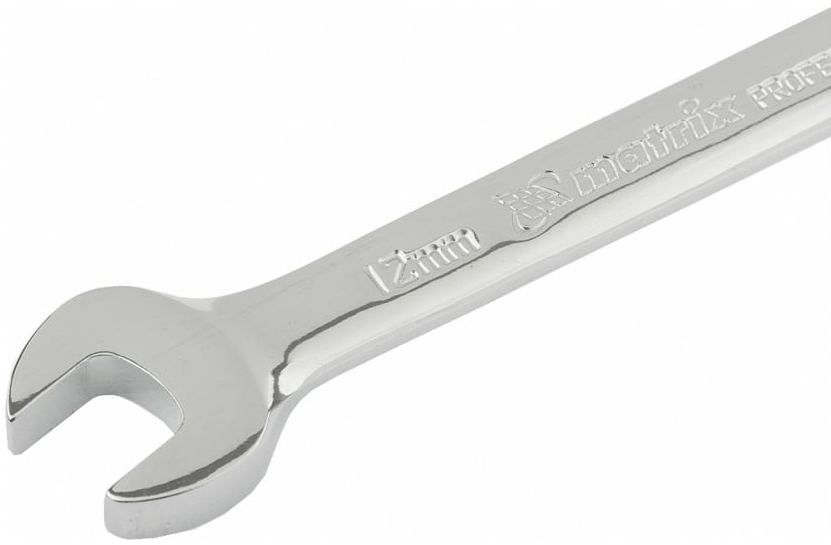 Ключ комбинированный трещеточный 12 мм Matrix 14805, хромованадиевая сталь - фото