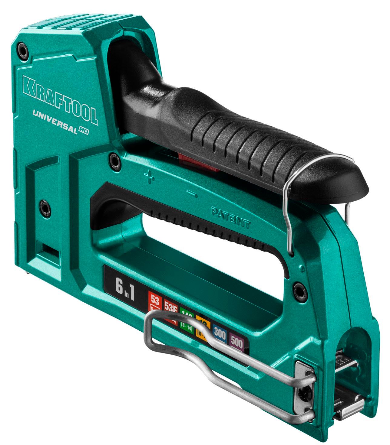 Степлер 6-в-1: 53, 23GA, 140, 20GA, 13/53F/300/500 Universal-HD Kraftool 3188 - фото