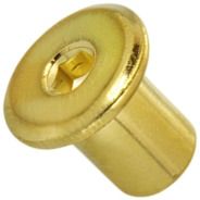 Гайка Эриксона с плоской головкой М6х12х15 563 C3, латунированная сталь