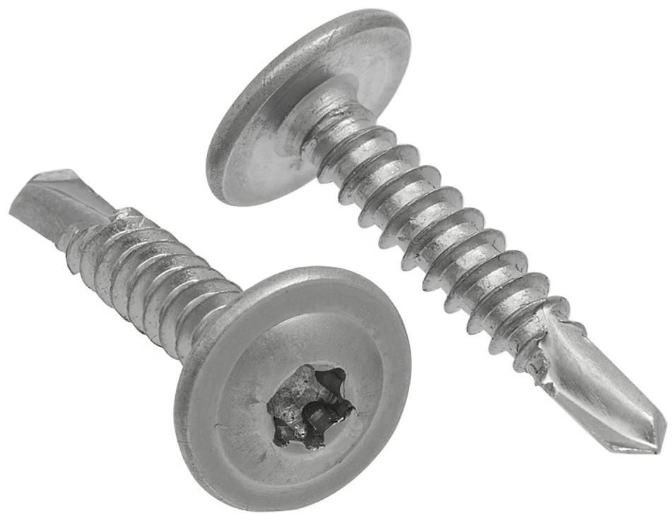 Саморез с прессшайбой и сверлом АРТ 9998, шлиц TORX, нержавеющая сталь C1 - фото