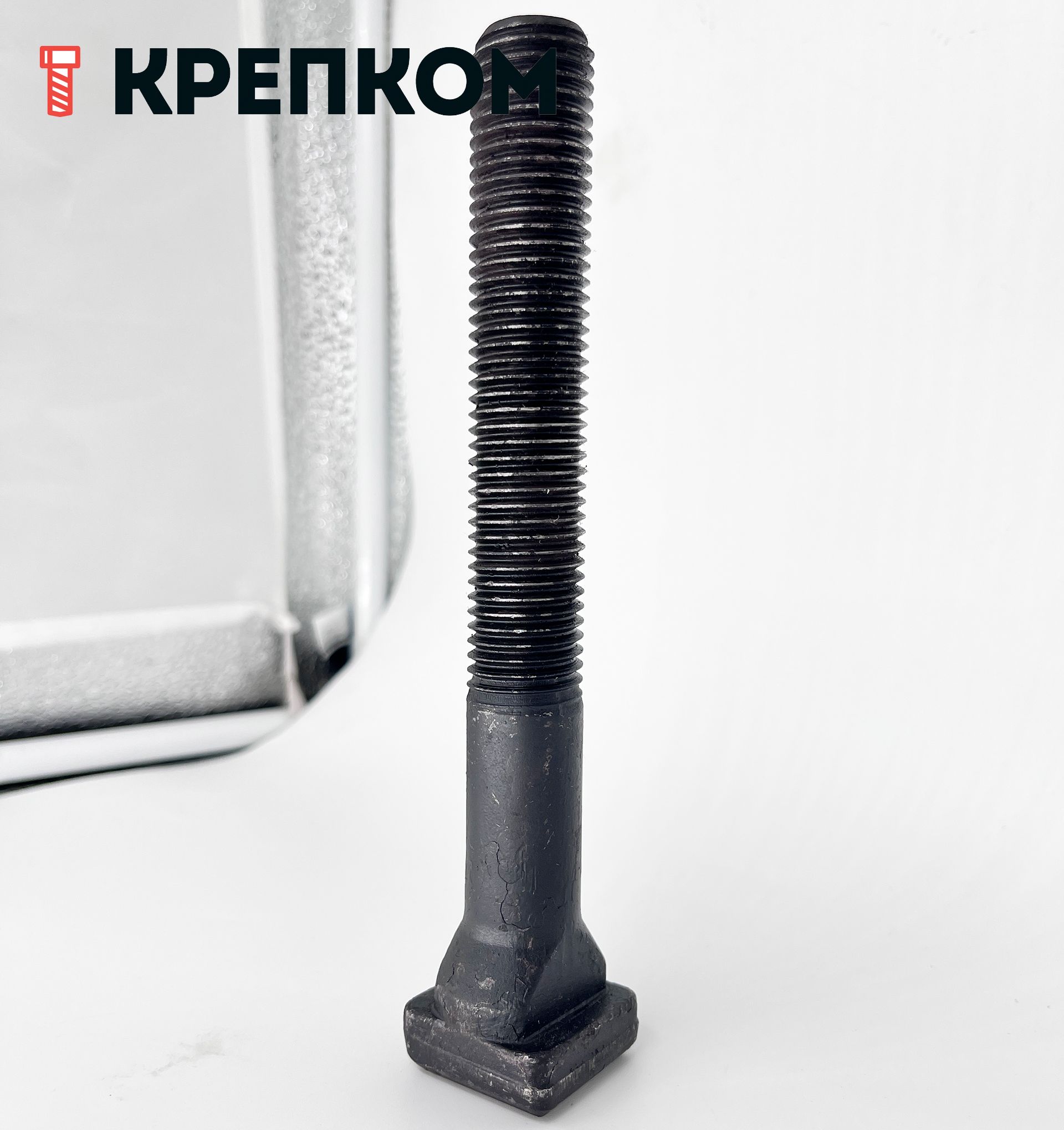 Винт (болт) пазовый Т-образный DIN 787, класс прочности 8.8, сталь без покрытия - фото