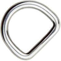 Кольцо сварное D-образное полированное 8х40 мм 8274/8376, нержавеющая сталь А4