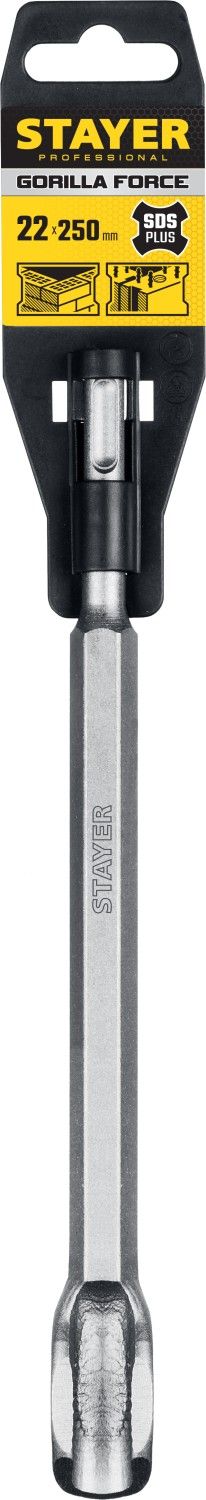 Зубило-штробер 22х250 мм SDS-Plus Gorilla Force Professional Stayer 29357-22-250 - фото