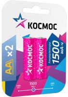 Батарейки R6 1500 мАч Ni-MH Космос, 2 шт