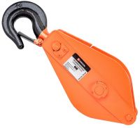 Блок шкивовый однорольный с откидной щекой и крюком под канат 11-14 мм 2 т Сибталь 00013961