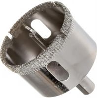 Коронка алмазная с центровочным сверлом по керамограниту, стеклу, керамике и мрамору, мокрый рез, ц/х Messer DIY