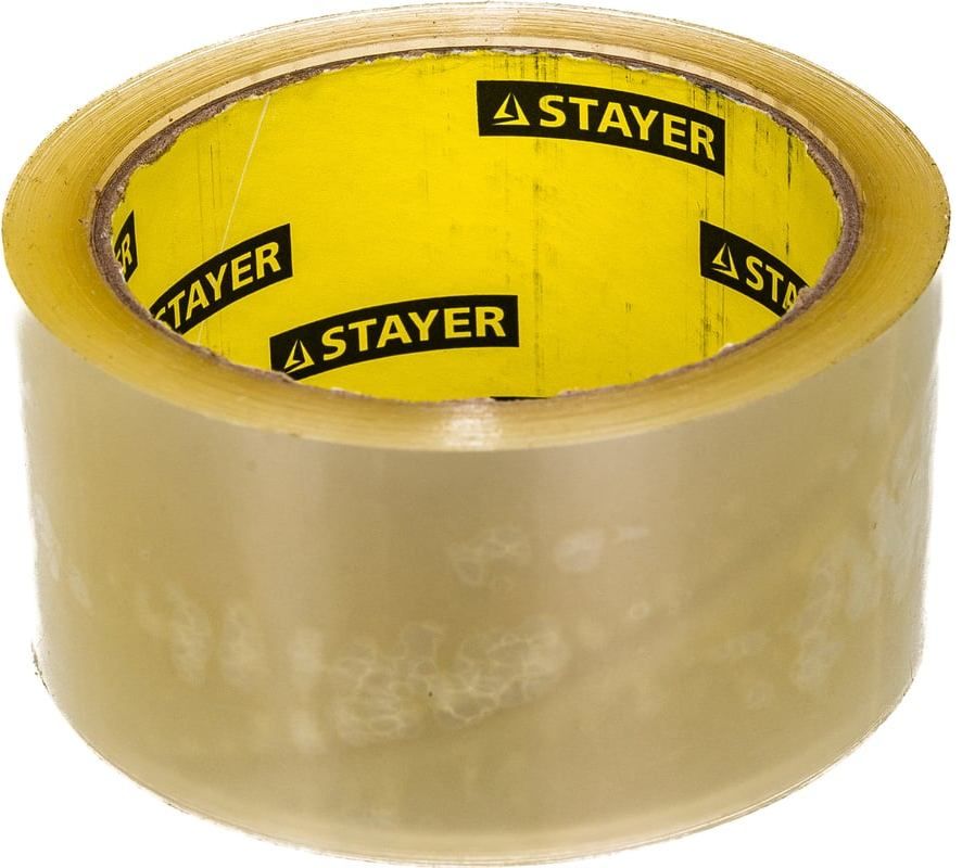 Лента клейкая упаковочная (скотч) 48х0,045 мм 60 м Stayer MaxTape 1204-50, прозрачная - фото