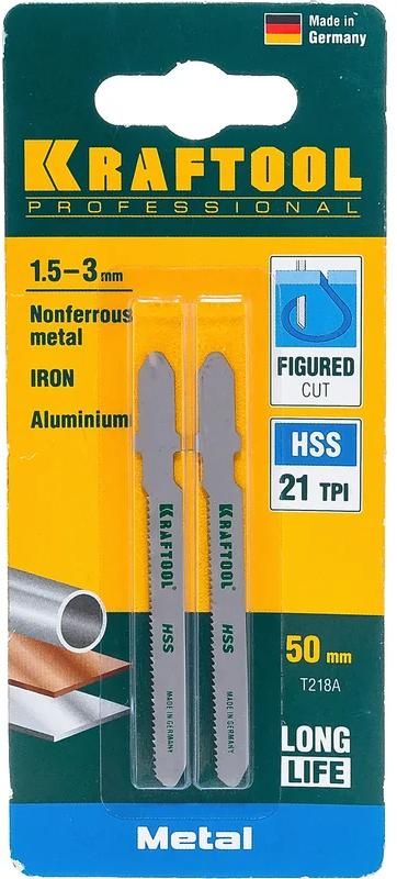 Полотно по металлу для электролобзика Kraftool, HSS сталь - фото