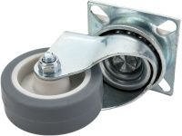 Изображение товара Колесо поворотное диаметр 50 мм термопластичная резина/полипропилен ЗУБР 30946-50-S