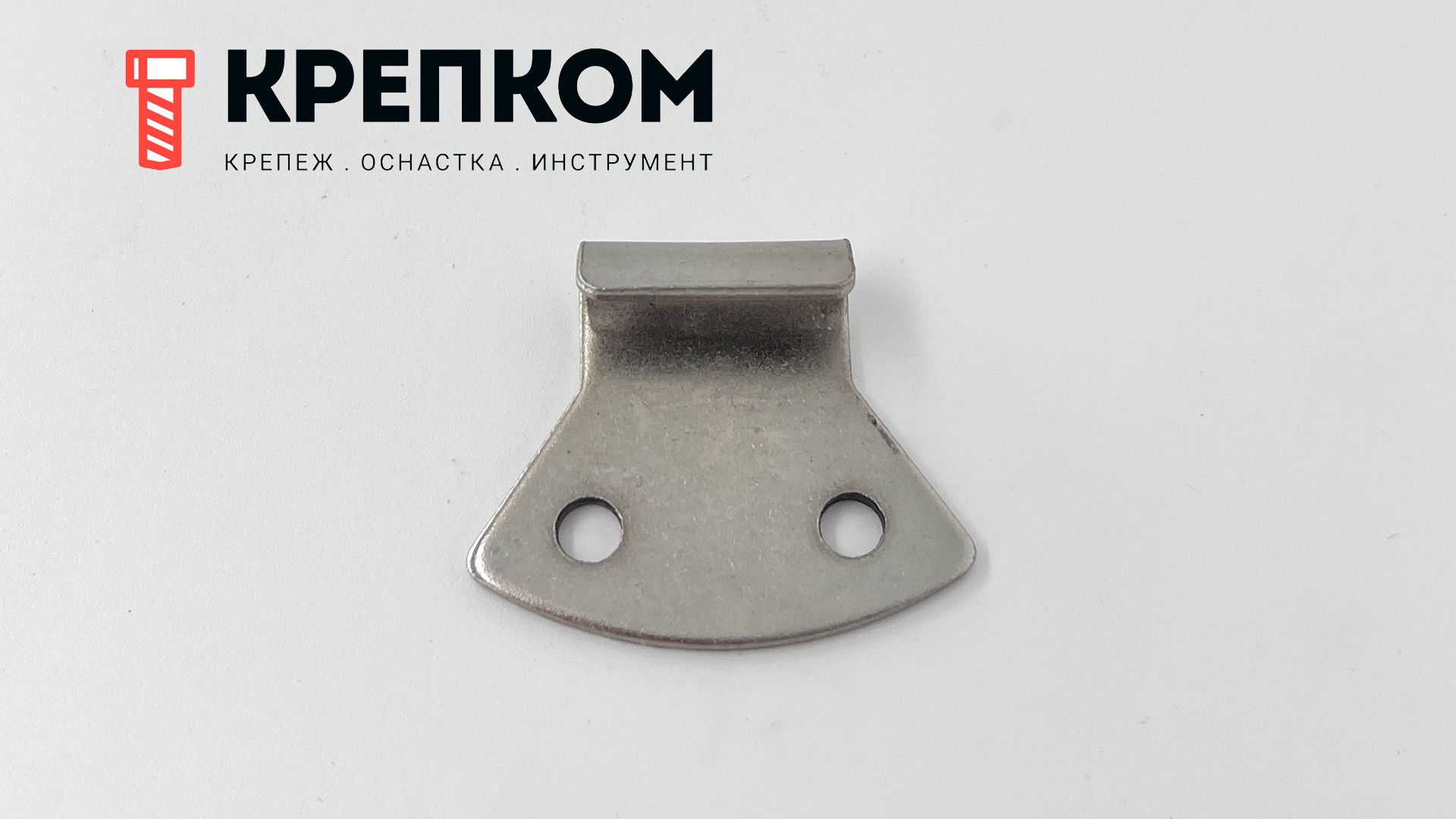 Замок-защелка лягушка L=103 B12, сталь никелированная - фото