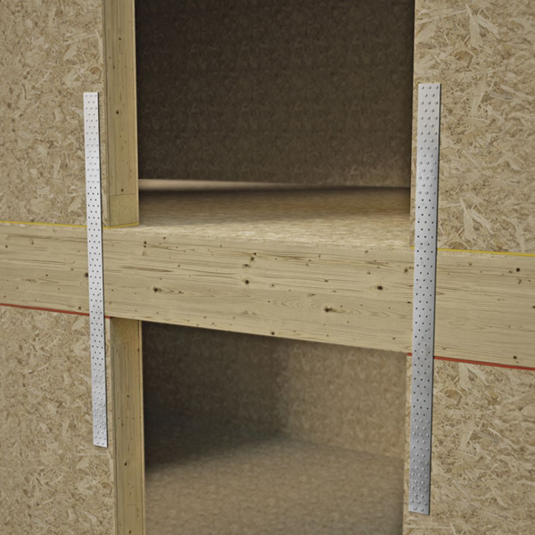 Пластина соединительная перфорированная LBV Holz, горячеоцинкованная сталь - фото