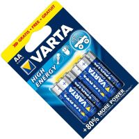 Батарейки щелочные AA Varta High Energy 4906121446, 6 шт в блистере
