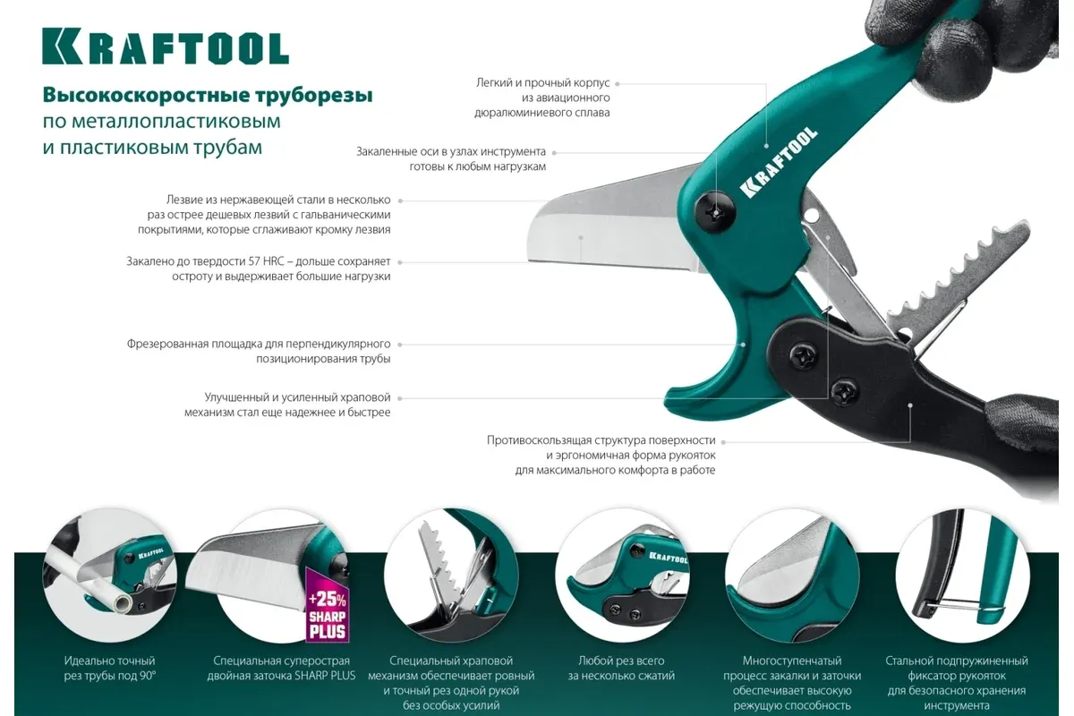 Труборез по металлопластиковым и пластиковым трубам 38 мм Kraftool 23381-38 - фото