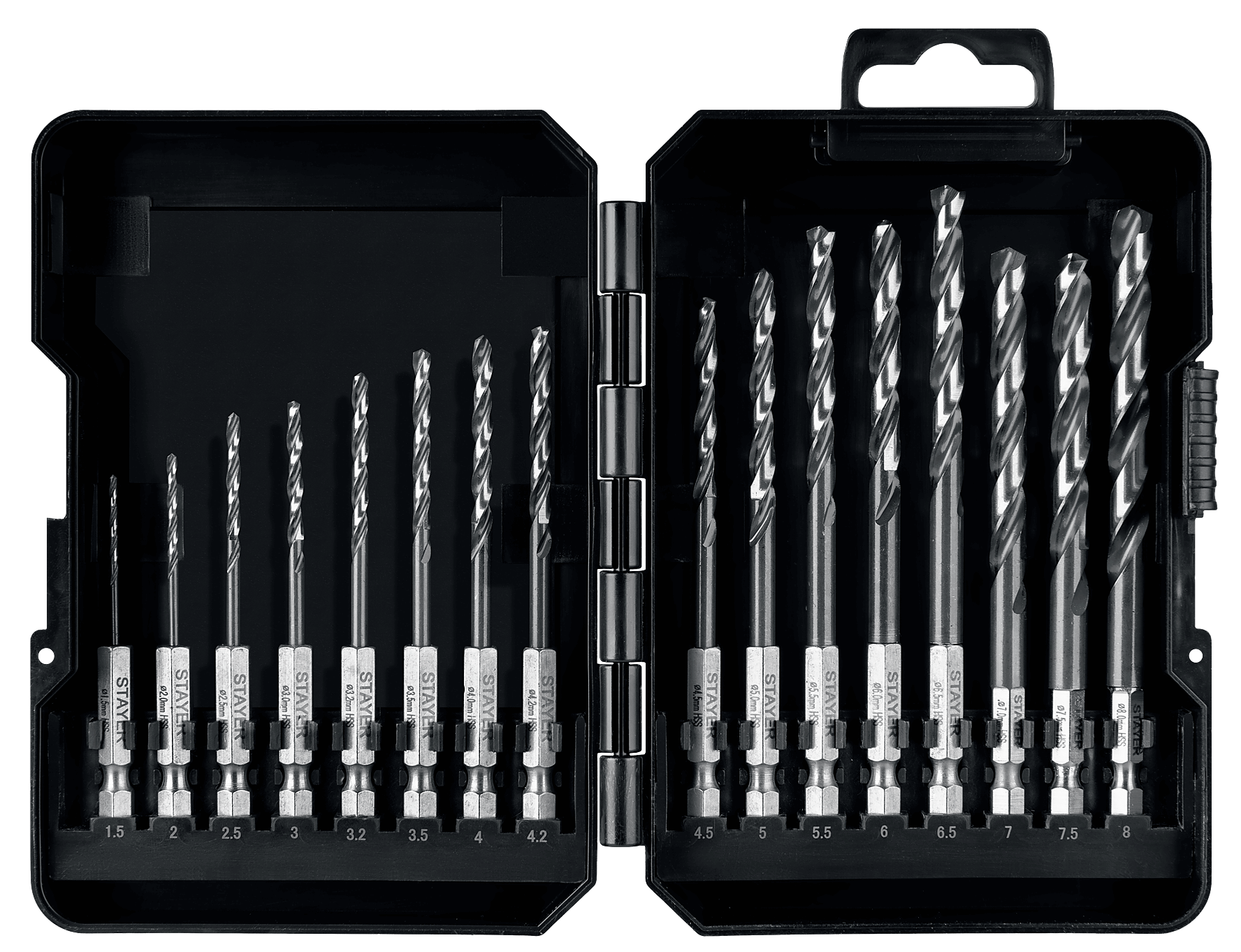 Набор сверл по металлу для винтовертов и шуруповертов Impact Ready Stayer 29603-H16, 16 шт - фото