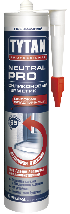 Герметик силиконовый нейтральный TYTAN Professional Neutral PRO 89643 310 мл  прозрачный - фото