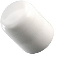 Заглушка 10 мм наружная для круглых труб ZZO, пластик, белая (RAL 9003)