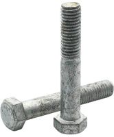 Болт шестигранный М24х190 мм DIN 931, класс прочности 10.9, термодиффузионное цинкование