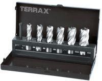 Набор корончатых сверл 12-22 мм Weldon19 HSS-G Terrax by Ruko A108820, 7 предметов