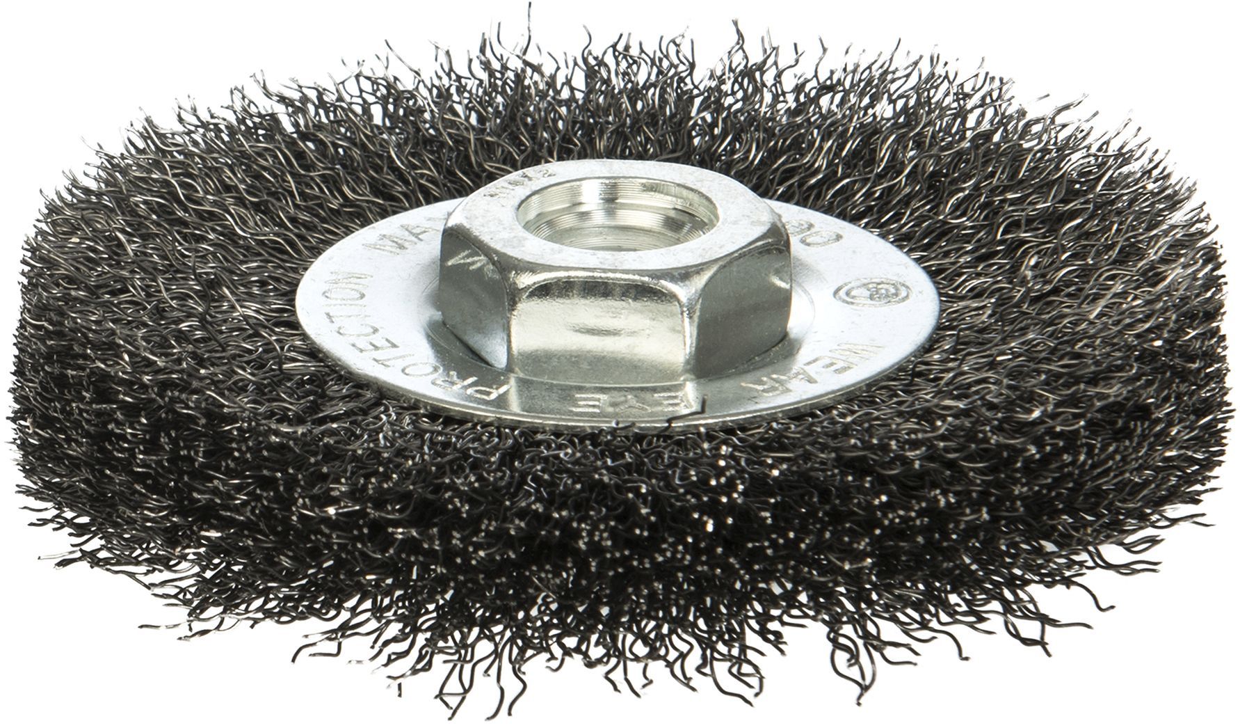 Щетка дисковая гофрированная для УШМ № 492 125 мм М14 Профоснастка Эксперт 20804013, нержавеющая сталь - фото