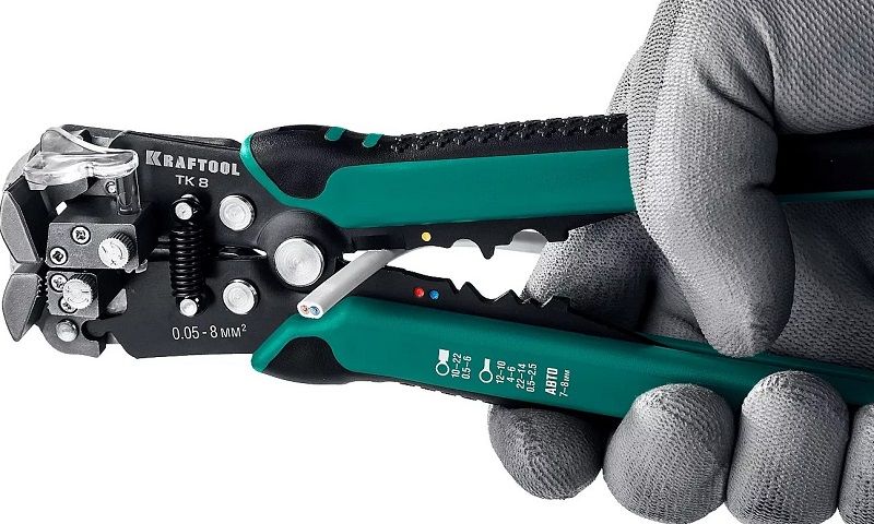 Стриппер автоматический многофункциональный 0,05-8 мм² Kraftool TK-8 22637 - фото