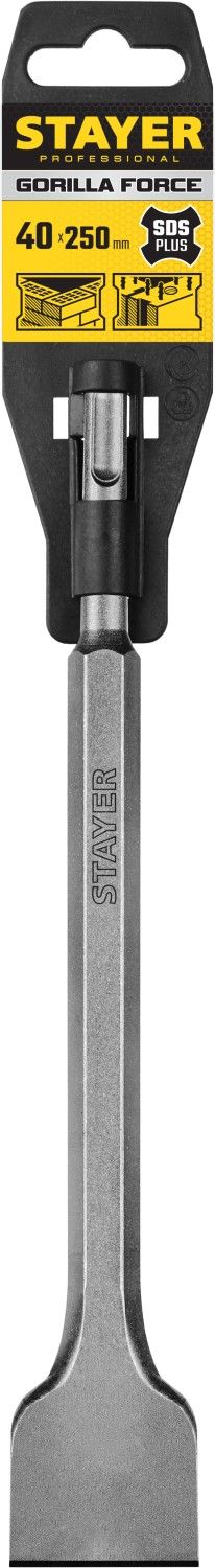 Зубило лопаточное 40х250 мм SDS-Plus Gorilla Force Professional Stayer 29353-40-250 - фото