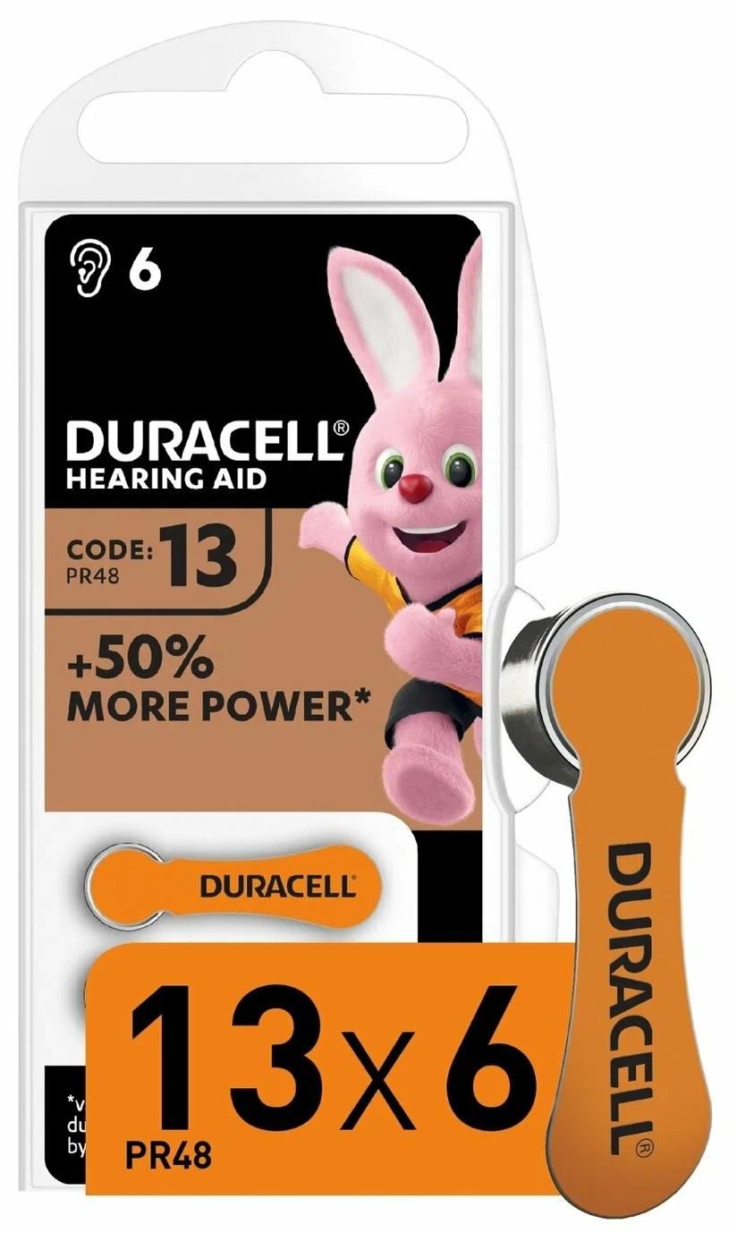 Батарейка Duracell ZA13 6BL 683198 - фото
