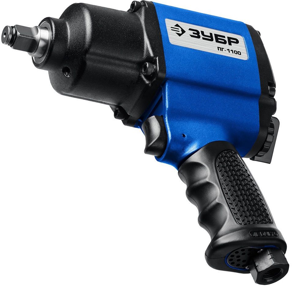 Гайковерт пневматический ударный ПГ-1100, 1/2", 1100 Н·м ЗУБР 64240, алюминий - фото