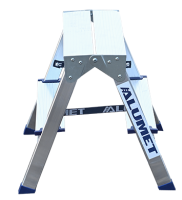 Стремянка двусторонняя Алюмет AD, алюминий