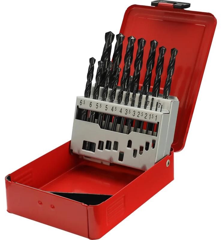 Набор сверл по металлу 1-10 мм HSS-R 118° DIN338 H-Tools Pro 205212PRO, 19 шт  - фото