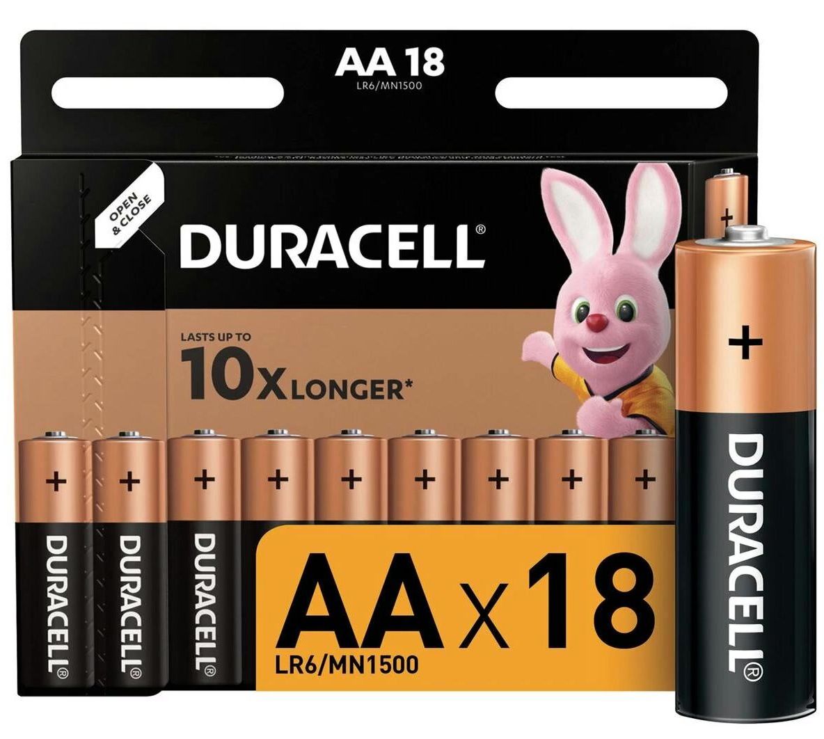 Изображение товара Батарейка Duracell LR6 316 BL4 182 щелочная AA 1,5 В 4 шт