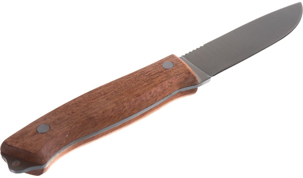 Нож туристический с деревянной ручкой 235 мм FIT 10730 - фото