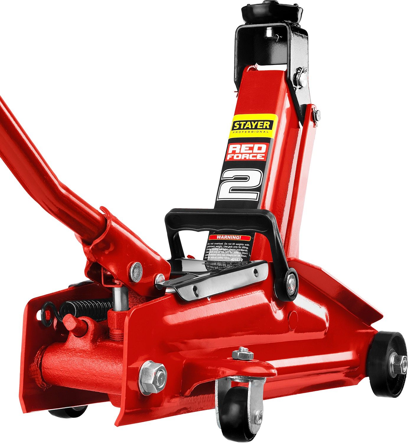 Домкрат подкатной 2 т 130-350 мм Stayer Red Force R-28 43153-2 - фото