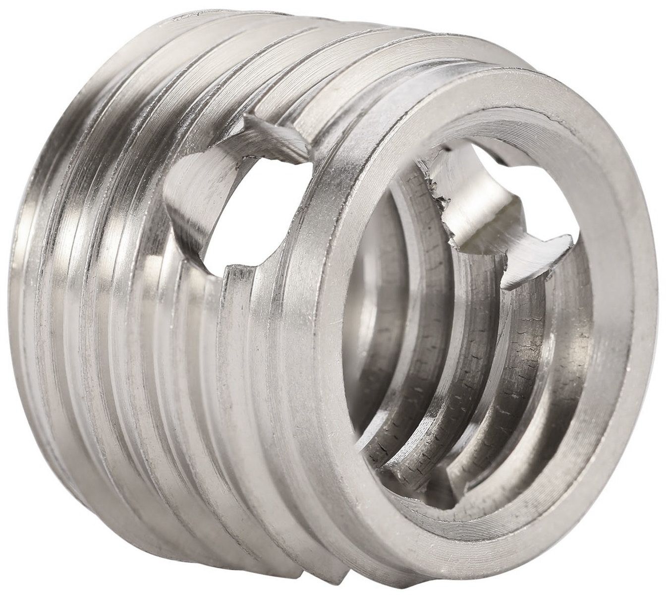 Вставка резьбовая cамонарезная с отверстием H-Tools 6h, нержавеющая сталь - фото