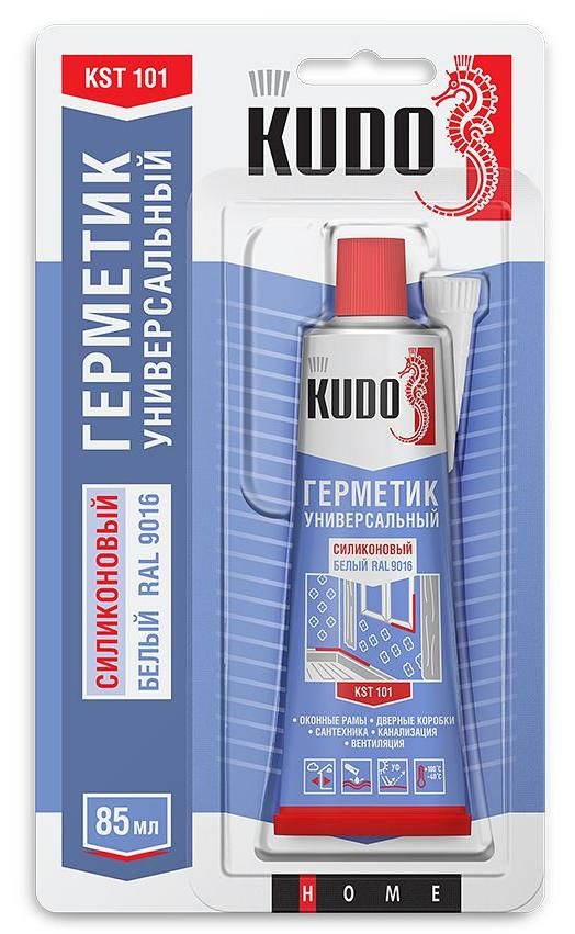 Изображение товара Герметик силиконовый универсальный 85 мл Kudo KST-101, белый
