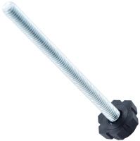 Опора регулируемая с шестигранным основанием 19 мм и резьбовым стержнем М6х80 19М6-80ЧН, пластик