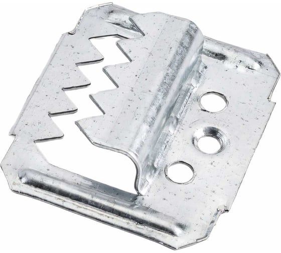 Крепеж для вагонки усиленный (Кляймер-У2) ЗУБР, оцинкованная сталь - фото