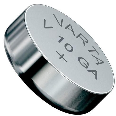 Батарейка щелочная тип таблетка 1,5 В 80 мА·ч V10GA (LR54) Varta Alkaline - фото