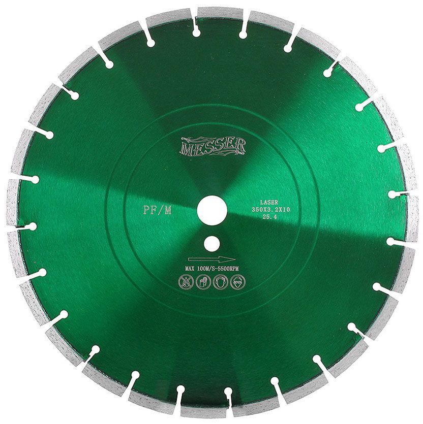 Диск алмазный сегментный PF/M по свежему бетону, Messer - фото