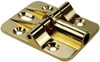 Петля накладная поворотная 45х59 мм L332G, золотой, цинковый сплав
