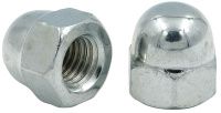 Гайка колпачковая М4 DIN 1587, оцинкованная сталь, 1000 шт